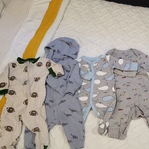 Assorted Blue and Gray One Pieces